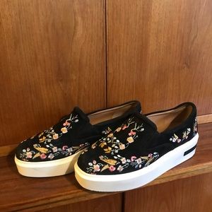 Linea Paolo Fairfax II Calf Hair Platform Sneaker